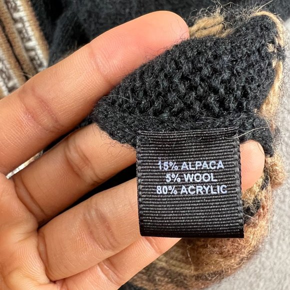 Alpaca Connection wool Alpaca Full Zip Size XL Southwest sweater - Picture 7 of 8